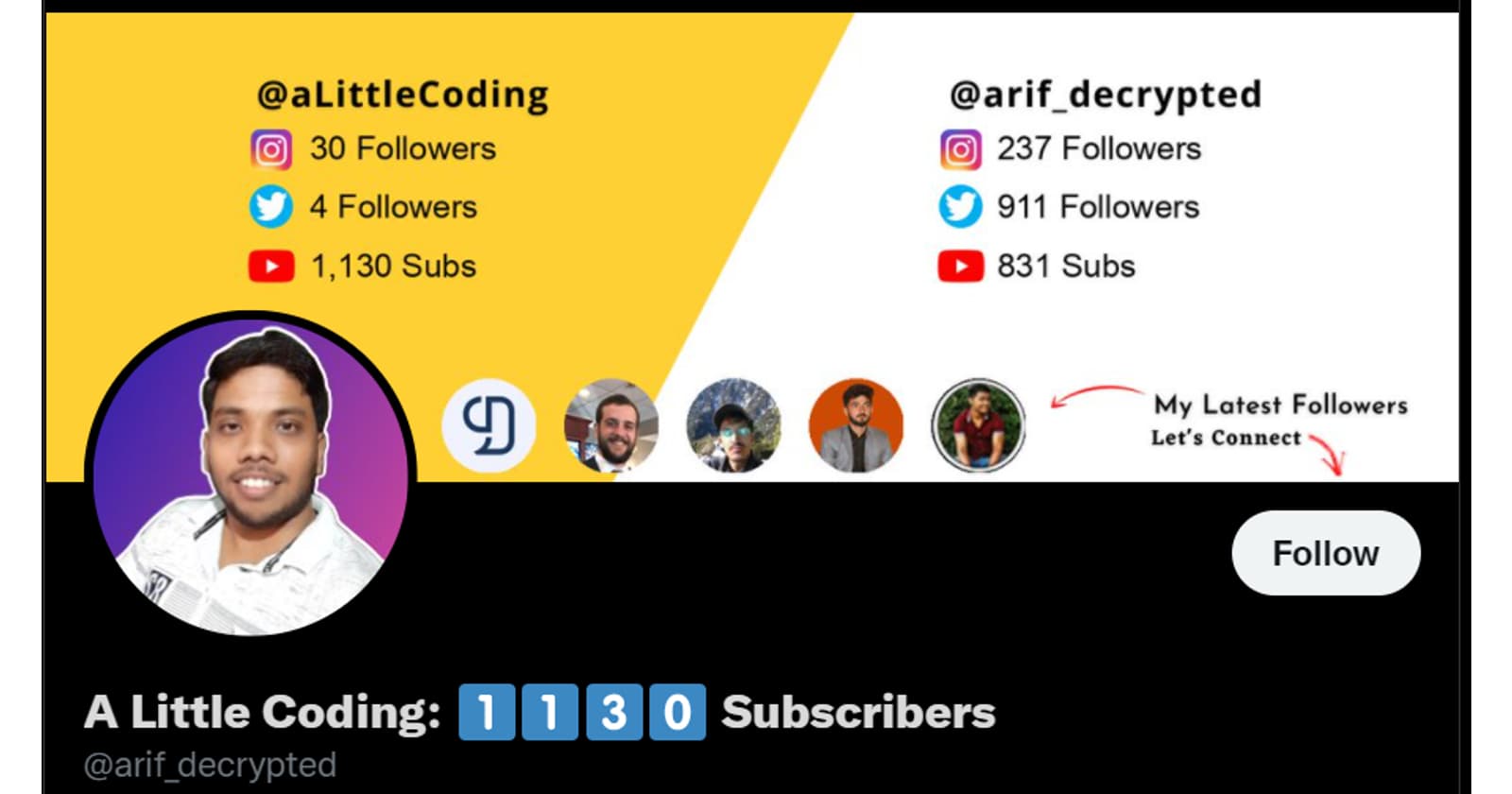 How to make a real-time Twitter header with Python?
